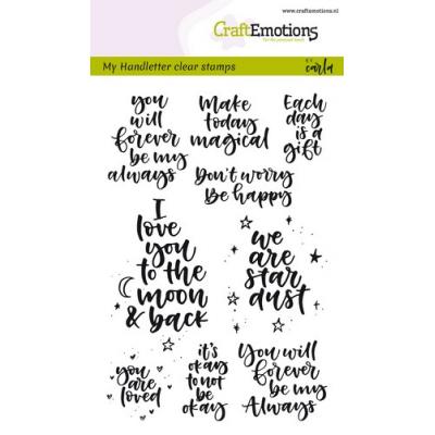 CraftEmotions Clear Stamp - Happy Feelings